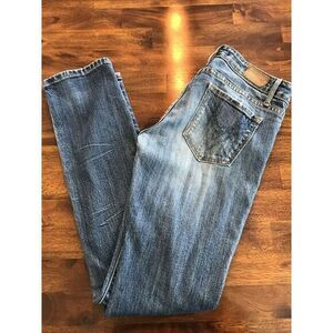( Womens Jeans size 7‎ juniors, VIGOSS California Skinny, blue stretch denim